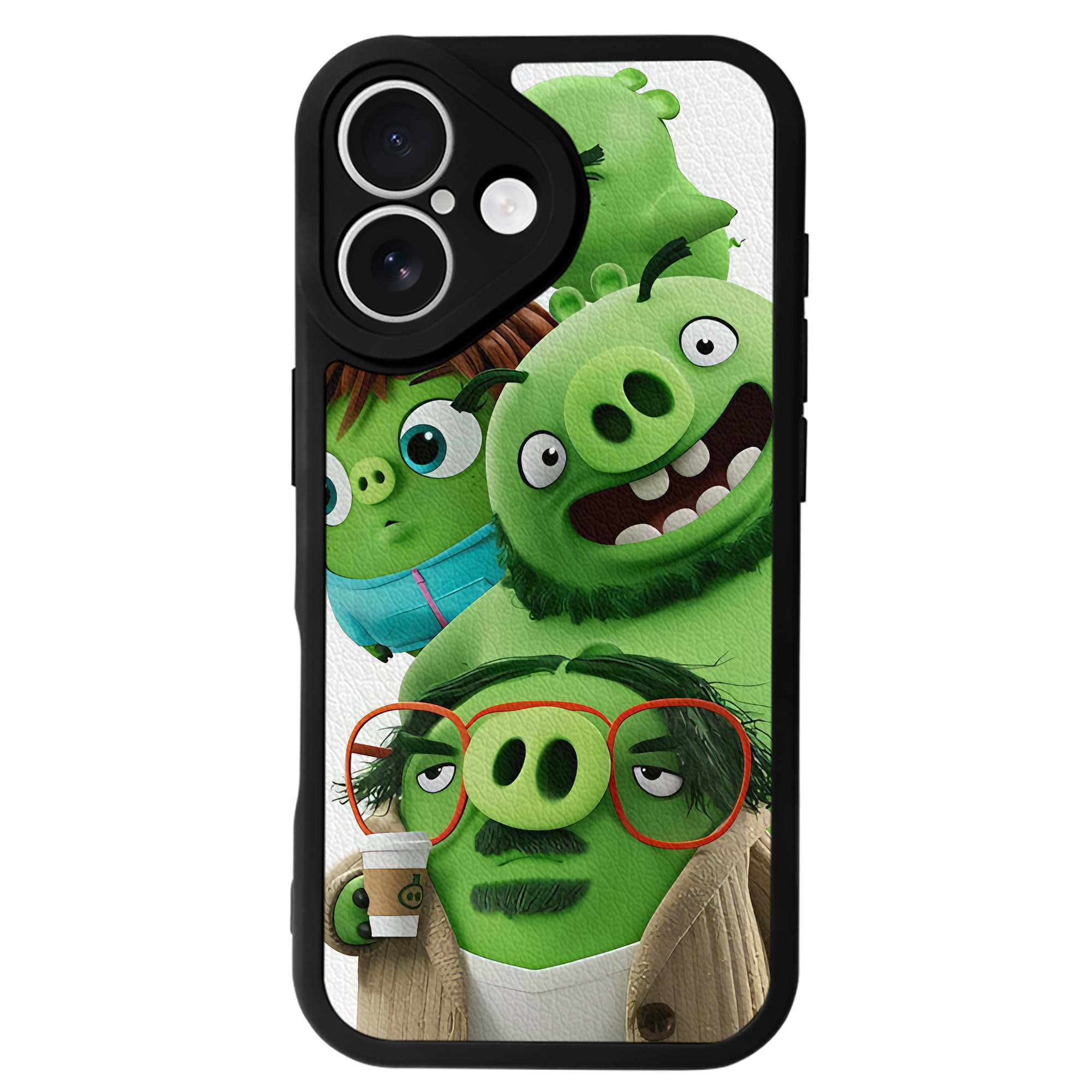 （画像用） Angry Birds アングリーバード 【iPhone 16シリーズ対応】シリコンスマホケース（レザー調） 材質：シリコン